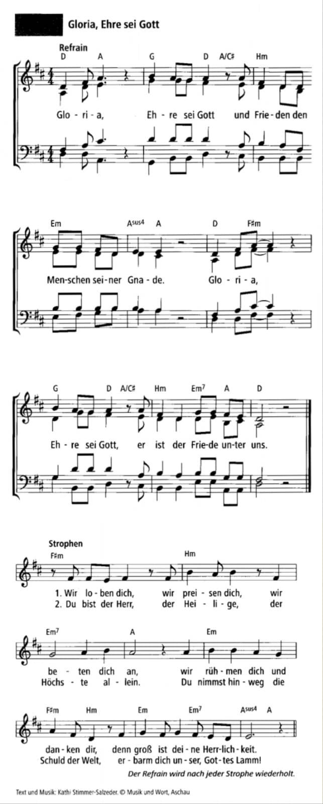 Quelle: neue lieder Gesangbuch