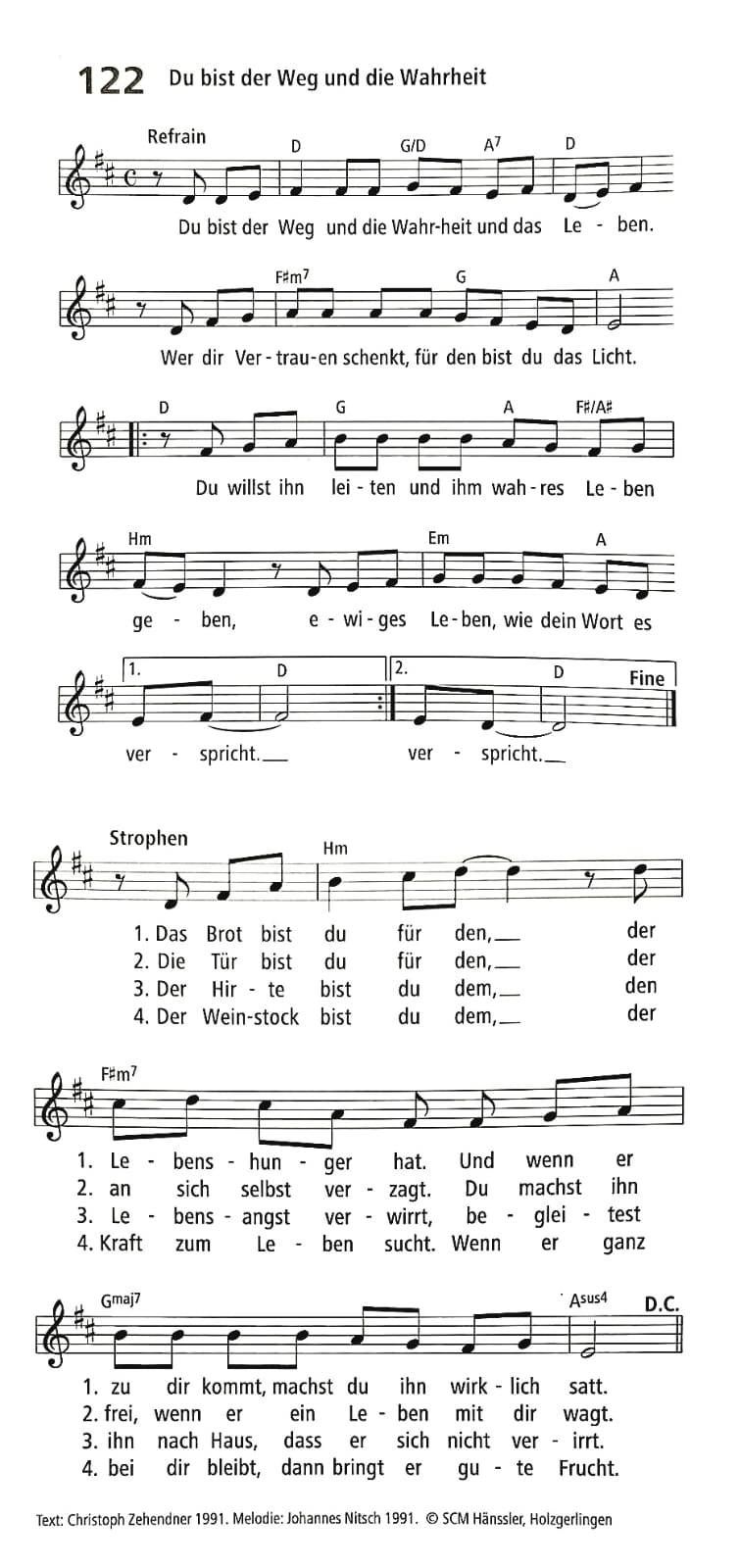 Quelle: neue lieder Gesangbuch