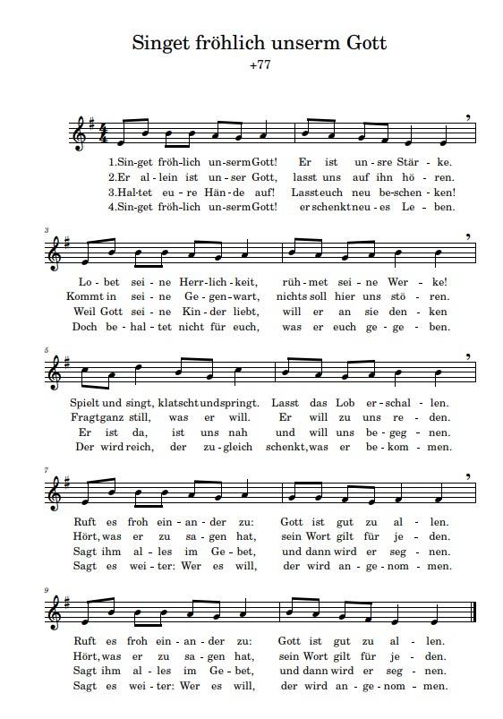 Quelle: neue lieder Gesangbuch