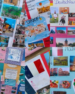 Collage mit verschiedenen Länderbildern
