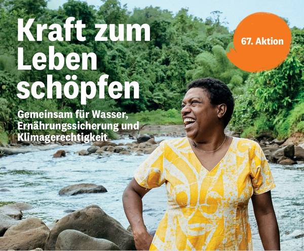Ausschnitt aus dem Plakat der 67.Kampagne von "Brot für die Welt" - Kraft zum Leben schöpfen