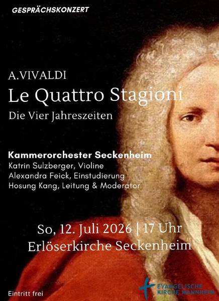 Konzertplakat Gesprächskonzert Vier Jahreszeiten